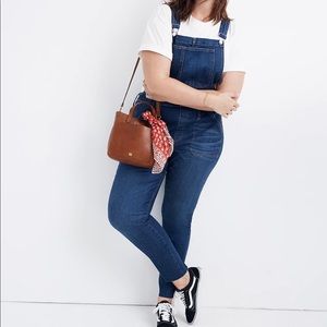 Madewell Skinny Overalls Eco Edition raw hem